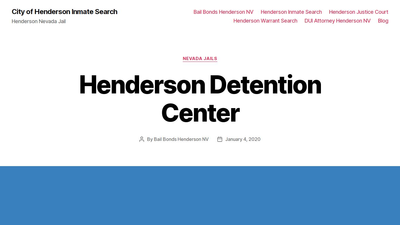 Henderson Detention Center - City of Henderson Inmate Search